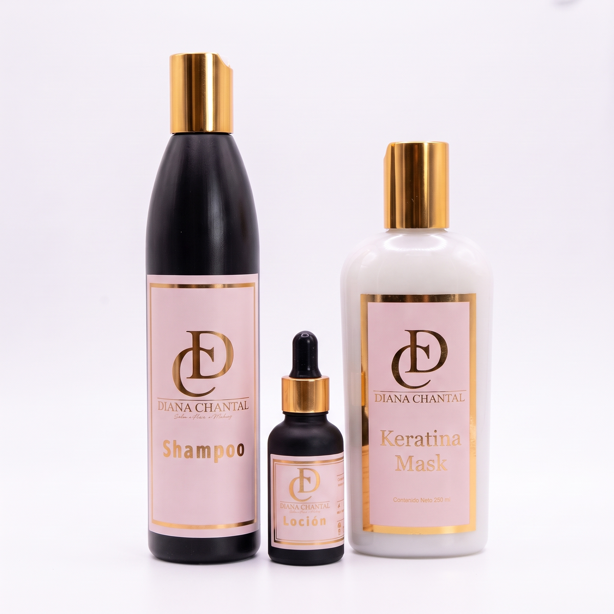 Kit Shampoo + Loción + Keratina Mask